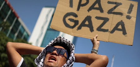 »Paz Gaza!«: Propalästinensischer Protest in Mexiko (22.10.2023)