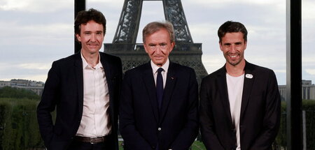 Trio Infernal (v. l. n. r.): Antoine Arnault, LVMH-Imagedirektor...
