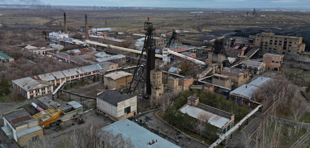 Unglücksort: Kohlebergwerk von Arcelor-Mittal in Karaganda/Kasac...