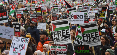 Solidarität mit Palästina: Hunderttausend Menschen demonstrieren...