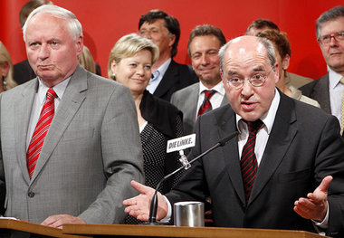 Dialogangebot an die Wähler. Die Fraktionschefs präsentieren ihr...