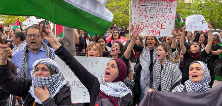 »Kaltblütige Mörder«: Protest gegen das Vorgehen der israelische...