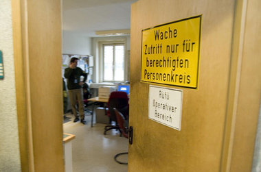 Abschiebeterminal der Bundespolizei auf dem Flughafen Düsseldorf...