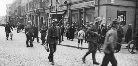 Einmarsch der Reichswehr in Freiberg: Hier wurden am 27. Oktober...