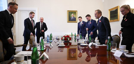 Treffen von Staatspräsident Duda mit den Anti-PiS-Koalitionären ... Treffen von Staatspräsident Duda mit den Anti-PiS-Koalitionären ...