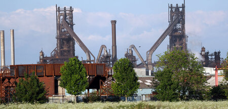 Das Stahlwerk im nordostenglischen Scunthorpe (21.5.2019)