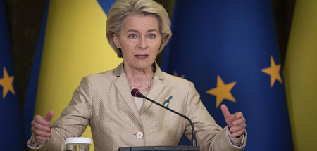 Überbringt Lob aus Brüssel: Ursula von der Leyen am 4. November ...