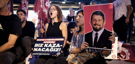 Demonstration der Arbeiterpartei der Türkei für die Freiheit von...
