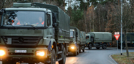 Ein Zweck der Übung: Die »Führungsfähigkeit des Logistikregiment...