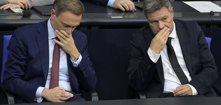 Dumm gelaufen: Finanzminister Christian Lindner und Wirtschaftsm...