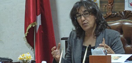 Die kurdischen Feministin und Menschenrechtsverteidigerin Ayşe G...