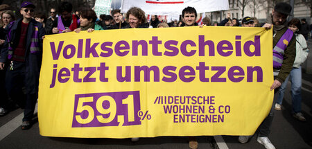 Mehr als eine Million Berliner stimmte 2021 für die Enteignung v...