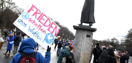 Im Februar demonstrierten schon einmal mehrere Zehntausend gegen...