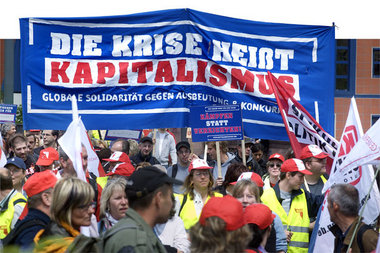 Die Krise bekämpfen – Zehntausende protestierten am Samstag in B...