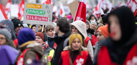 »Berlin braucht Bildung«: In der Hauptstadt demonstrierten am Di...