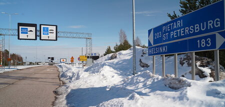 Helsinki macht dicht. An der Grenze zwischen Finnald und Russlan