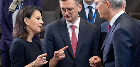Expansion des Kriegspakts im Auge: Außenministerin Annalena Baer...