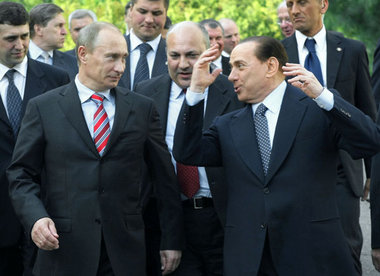 »South Stream« statt »Nabucco«: Die Regierungschefs Rußlands und...