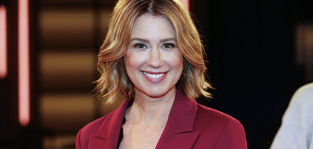 Kann einen schon krank machen: Sabine Kuegler bei der Aufzeichnu...