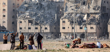 Schwerste Zerstörungen auch in Khan Junis, südlicher Gazastreife...