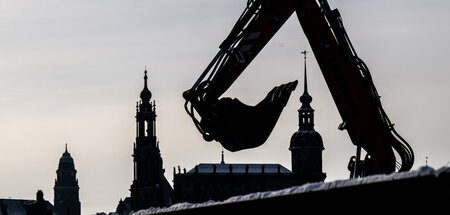 Baustelle in Dresden