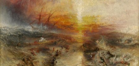 William Turner: Das Sklavenschiff (1840). Turner malte das Bild ...