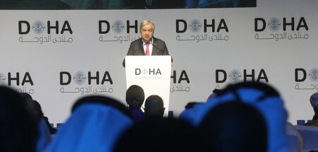 Ehrengast beim Doha-Forum: António Guterres (10.12.2023)