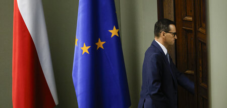 Und raus: Premierminister Mateusz Morawiecki macht Platz für sei...