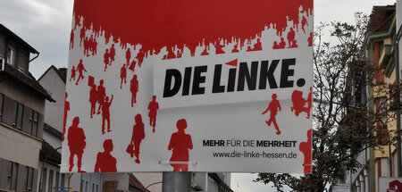 Natürlich vor einer Landtagswahl: Linke-Plakat in Hessen (21.9.2...