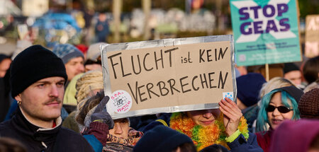 Protest gegen die Schleifung des Asylrechts (Berlin, 26.11.2023)