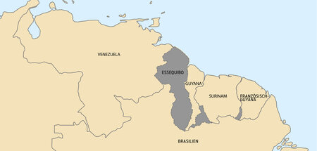 Das Gebiet zwischen Venezuela und Guyana