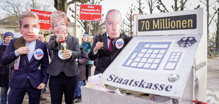 Die AfD wähnt die Rechtsprechung auf ihrer Seite, Geld vom Staat...