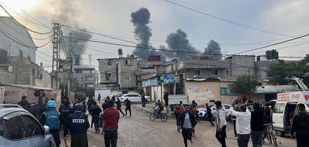 Todesfalle Gaza: Grenzstadt Refah nach einem israelischen Luftan... Todesfalle Gaza: Grenzstadt Refah nach einem israelischen Luftan...