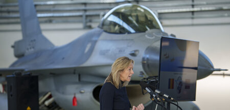 Kajsa Ollongren, Verteidigungsministerin der Niederlande, sprich