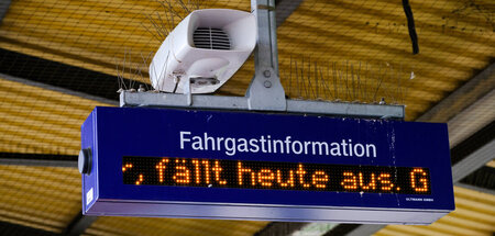 Eine Mitteilung, die man in Deutschland regelmäßig erst am Bahns...