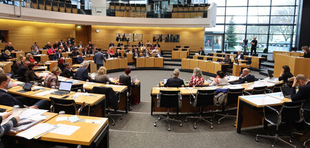 Nach einer Wahl mitunter lebhafter: Abgeordnete im Thüringer Lan...