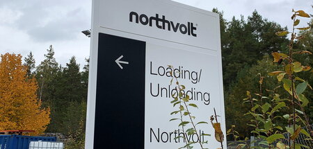 Northvolt-Gelände im schwedischen Ort Vasteras