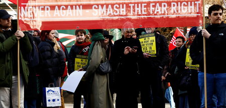 Antifaschistischer Protest in Dublin (27.11.2023)