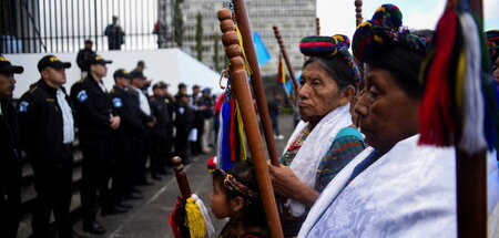 »Es gibt Hoffnung im Land«: Indigene demonstrieren in Guatemala-...