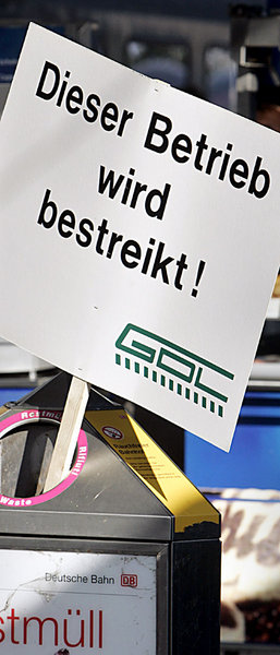 Auch ungewöhnliche Plätze eignen sich für Streikaufrufe Auch ungewöhnliche Plätze eignen sich für Streikaufrufe