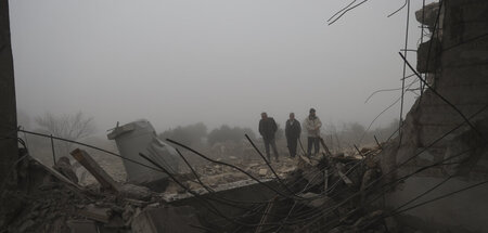 In Syrien traf eine iranische Rakete eine verlassene medizinisch...