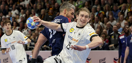 Der franzöische Ausnahmespieler Nikola Karabatić und der deutsch...