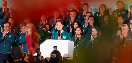 Der Triumph blieb aus: Neugewählter Präsident Lai Ching-te (13.1...