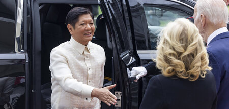 Auf US-Linie: Philippinischer Präsident Ferdinand Marcos (Washin...