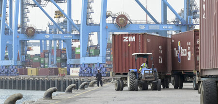 Containerterminal in Mombasa, Kenia Containerterminal in Mombasa, Kenia