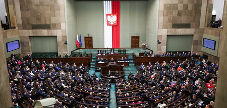 Noch ohne Kamiński und Wąsik: Das polnische Parlament bei seiner... Noch ohne Kamiński und Wąsik: Das polnische Parlament bei seiner...