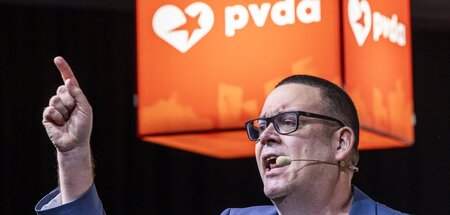 Kein Blatt vorm Mund: Der PVDA-Vorsitzende Raoul Hedebouw bei ei... Kein Blatt vorm Mund: Der PVDA-Vorsitzende Raoul Hedebouw bei ei...