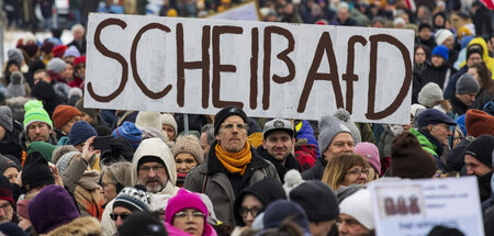 Demonstranten in Köln (21.1.2024)