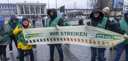 Die in der GDL organisierten Lokführer waren am vergangenen Mitt...