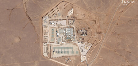 Die US-Militäranlage »Tower 22« an syrisch-jordanischer Grenze s...